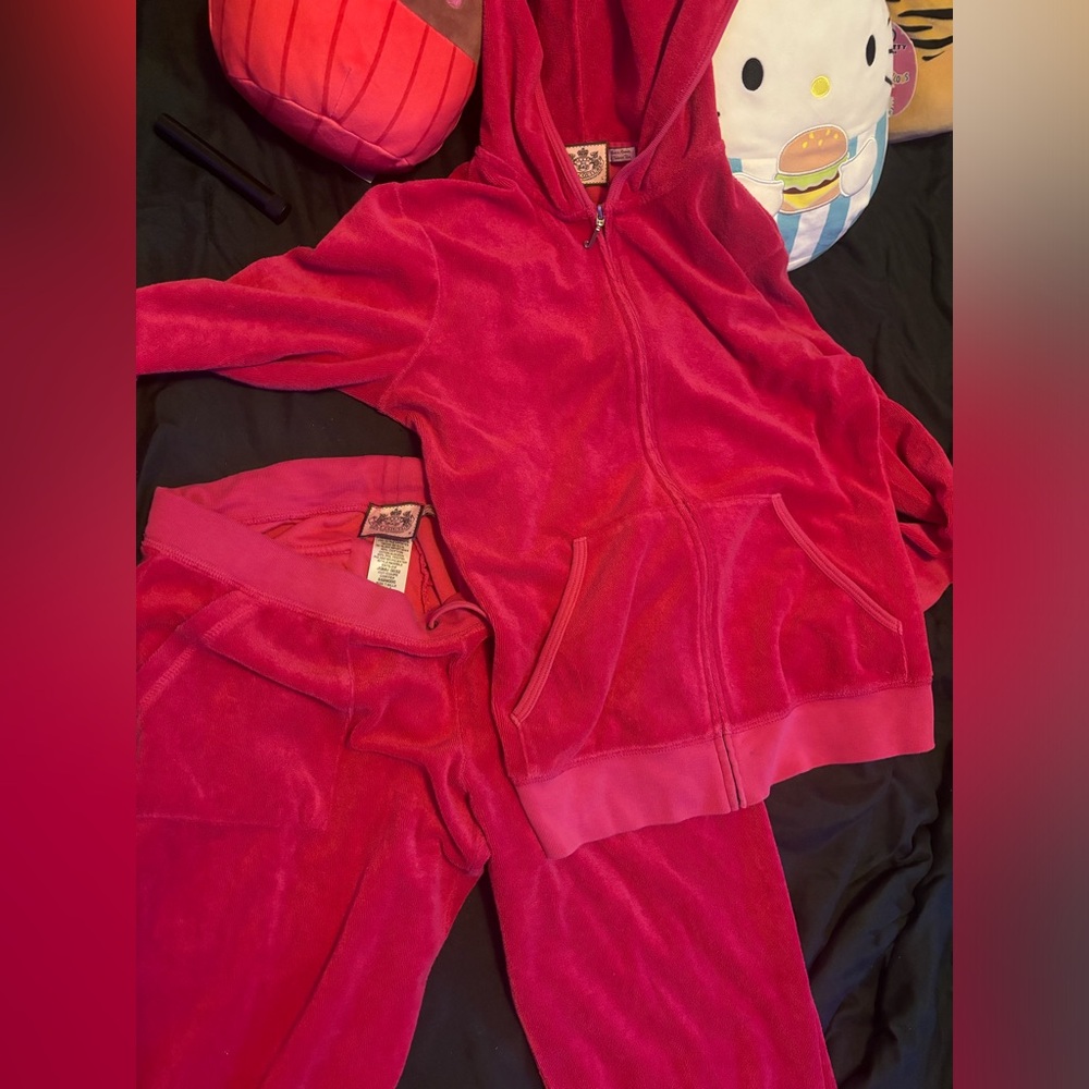 Juicy Couture Hot Pink Terry Cloth Tracksuit